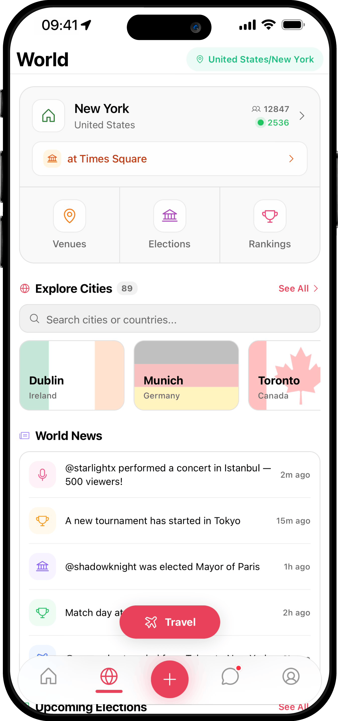 World — discover cities and travel